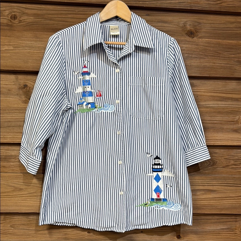 Blair Lighthouse Button Down - image 1